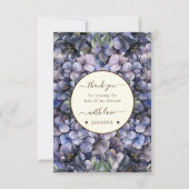 Moody Black Floral Classic Husband Mother Wedding Bedankkaart (Voorkant)