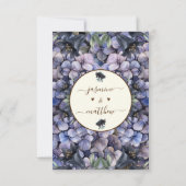 Moody Black Floral Classic Husband Mother Wedding Bedankkaart (Achterkant)