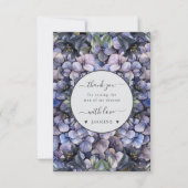 Moody Black Floral Classic Husband Mother Wedding Bedankkaart (Voorkant)