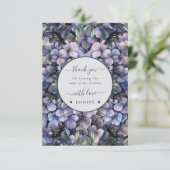 Moody Black Floral Classic Husband Mother Wedding Bedankkaart (Staand voorkant)