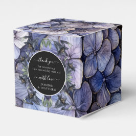 Moody Black Floral Classic Thank You Chic Wedding Bedankdoosjes