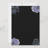 Moody Black Floral Till Death Do Us Part Wedding Kaart (Achterkant)