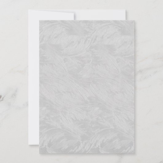 Moody Black Floral Wedding Kaart (Achterkant)