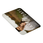 Moody Black Overlay Foto Save the Date Wedding Magneet (Rechterzijde)