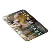 Moody Black Overlay Foto Save the Date Wedding Magneet (Rechterzijde)