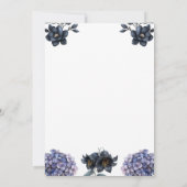 Moody Black Rose Classic Wedding Rehearsal Dinner Kaart (Achterkant)