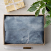 Moody blauwe waterverf sky sterren halve maan tissuepapier (Geschenk)