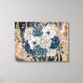 Moody Bloemen Abstracte  Charm Wall Art Canvas Afdruk (Voorkant)
