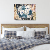 Moody Bloemen Abstracte Charm Wall Art Canvas Afdruk (Insitu (Slaapkamer))