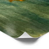 Moody Bloemen Boeket Zonnebloem Art Poster (Hoek)