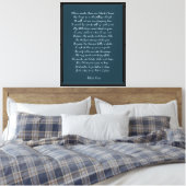 Moody Blue Aangepaste Gedichtprint op Canvas Afdruk (Insitu (Slaapkamer))