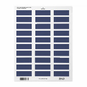 Moody Blue - Adreslabels Etiket (Full Sheet)