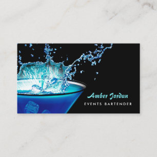 Moody Blue Beverage Splash Edgy Events Bartender Visitekaartje