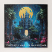 Moody Blue Castle Fantasy Legpuzzel (Verticaal)