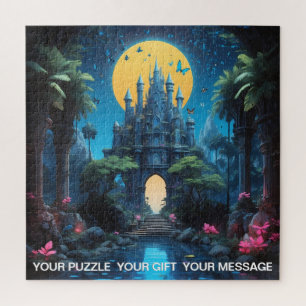 Moody Blue Castle Fantasy Legpuzzel