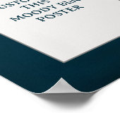Moody Blue Custom Poster Quote Gifts Verjaardag (Hoek)