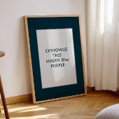 Moody Blue Custom Poster Quote Gifts Verjaardag