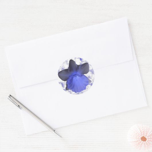 Moody Blue Dripping Daffodil Sticker (Envelop)