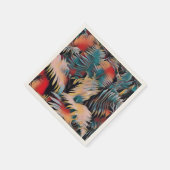 Moody Blue Fern laat botanische ontkoppeling achte Servet (Hoek)