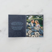 Moody Blue Folded Photo Invite (Binnen)