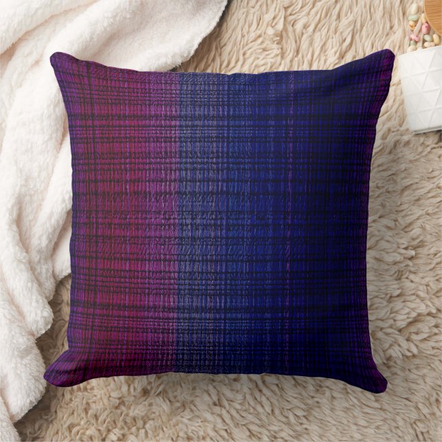 Moody blue gradient pattern kussen (Deken)