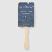 Moody Blue Koper Trouwprogramma Handwaaier (Voorkant)