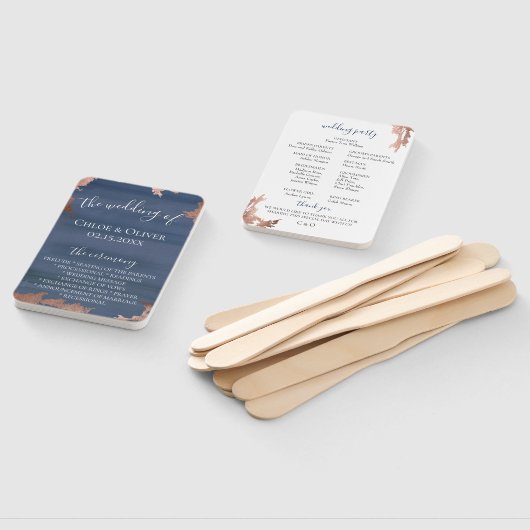 Moody Blue Koper Trouwprogramma Handwaaier (Niet-gemonteerd)