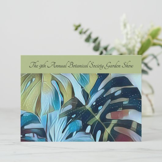 Moody Blue Monstera - botanische direct mail - dem Kaart (Staand voorkant)