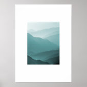 Moody Blue Mountain Poster (Voorkant)