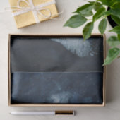 Moody blue night sky hare full moon ontkoppeling tissuepapier (Geschenk)