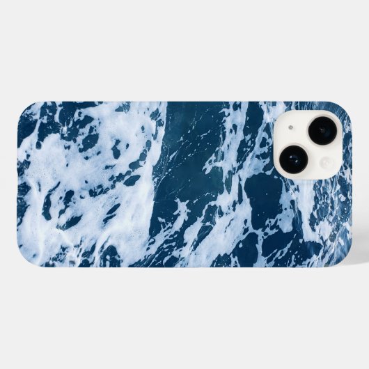 Moody Blue Ocean Waves Case-Mate iPhone Case (Achterkant (horizontaal))