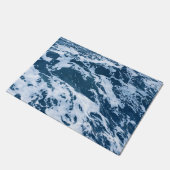 Moody Blue Ocean Waves Deurmat (Schuin)