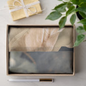 Moody Blue, oversized vlinder & pioen Tissuepapier (Geschenk)