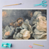 Moody Blue, oversized vlinder & pioen Tissuepapier (Craft)