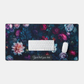 Moody Blue Rose Bloemendonk Teal Persoonlijk Bureaumat (Keyboard & Muis)