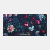 Moody Blue Rose Bloemendonk Teal Persoonlijk Bureaumat (Voorkant)