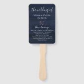 Moody Blue Trouwprogramma Handwaaier (Voorkant)