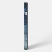 Moody blue waterverf Moeddess woud hare iPhone Hoesje (Linkerkant)