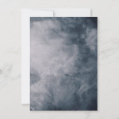 Moody Blue Wolken Hemelse Kruis Doop Kaart (Achterkant)