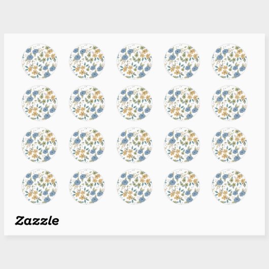 Moody Blues Bloemen Sticker Blad (Vel)