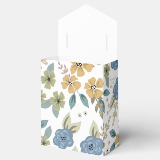 Moody Blues Bloemenfeestdoos met strik Bedankdoosjes (Geopend)