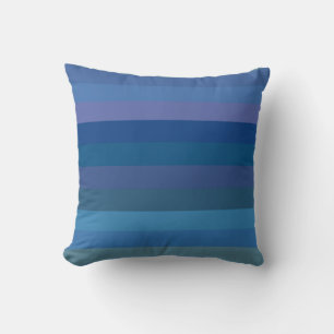 Moody Blues & Mauve Horizon Strepen Kussen