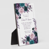 Moody Boho | Aubergine en Blauwgroen Keepsake uitn Fotoplaat (Zijkant)