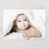 Moody Boho | Aubergine Paarse en Blauwgroen foto G Aankondiging (Achterkant)