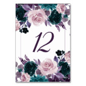 Moody Boho | Aubergine Paarse Mauve Florence Kaart (Achterkant)