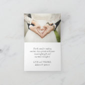 Moody Boho | Blauwgroen en aubergine Paarse Roos F Bedankkaart (Binnen)