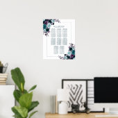Moody Boho | Blauwgroen en Paarse 10 Top zitplaats Poster (Thuiskantoor)