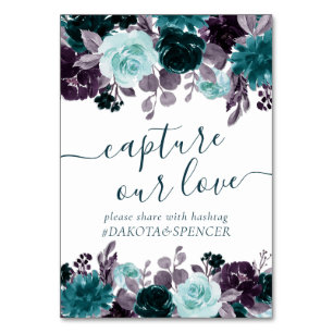 Moody Boho   Blauwgroen en Paarse Capture Onze Lie Kaart