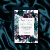 Moody Boho | Blauwgroen en Paarse Rozen eindelijk  Kaart
