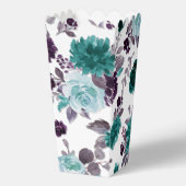 Moody Boho | Blauwgroen turkoois en Paarse Patroon Bedankdoosjes (Voorkant)